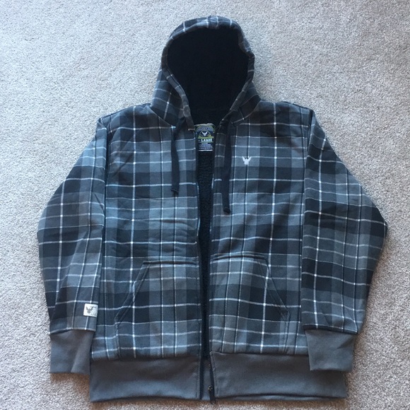 company81 | Shirts | Mens Plaid Zip Up 